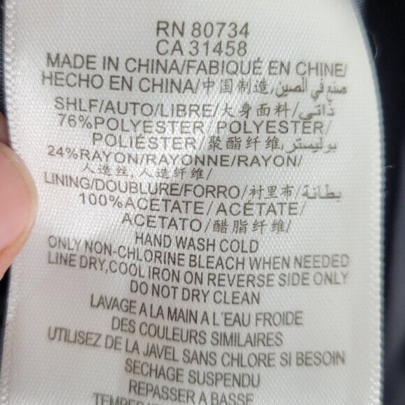 Max Cleo Women's Black Sleeveless Pleated Knee-Length Fit Flare Dress Size 8 - Picture 8 of 11